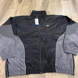 Adidas Originals Rekive Woven Track Top Black Grey Men's Size L-XL IM1849 NWT